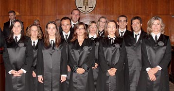 Brillant i solemne jura dels nous Graduats Socials en el Tribunal Superior de Justícia
