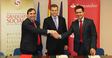 El Col•legi signa un conveni de col•laboració amb Banc Santander