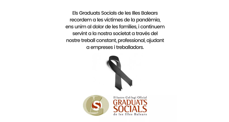 Els Graduats Socials de les Illes Balears recordem a les víctimes de la pandèmia
