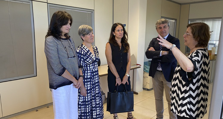 Primera visita de la nueva junta colegial a Mutua Balear
