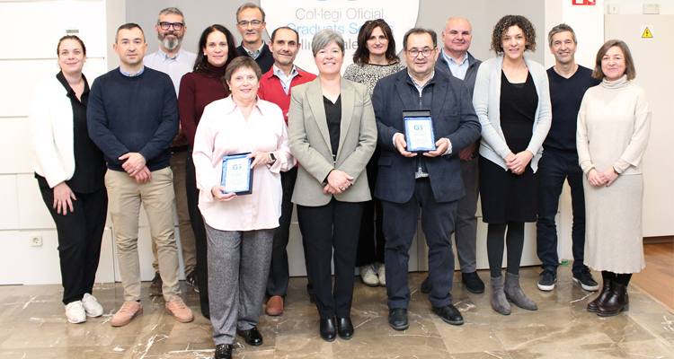 El Col·legi de Graduats Socials de Balears ret homenatge a dos dels seus col·legiats emèrits